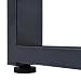 Merax Esstisch Industriestil, Rechteckiger Esszimmertische, Modern Küchentisch für Wohnzimmer und Esszimmer, 140L x 70B x 75H, Schwarz und Grau (Nicht erweiterbar)