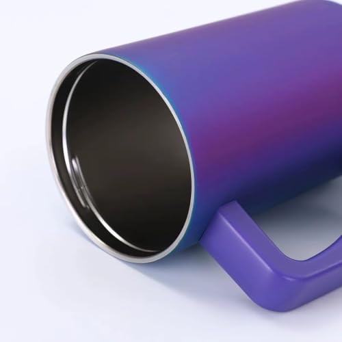 Image of Stainless Steel 1200 ml Vacuum Tumbler with Lid & Straw - Double‑Wall Insulated Cup for Travel, Gym & Office - Keeps Beverages Hot or Cold - 1.2 L Capacity (Blue ARORA)