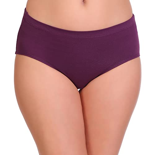 Image of SONA Women's Soft Cotton Inner Elastic Plain Daily Use Hipster Panties