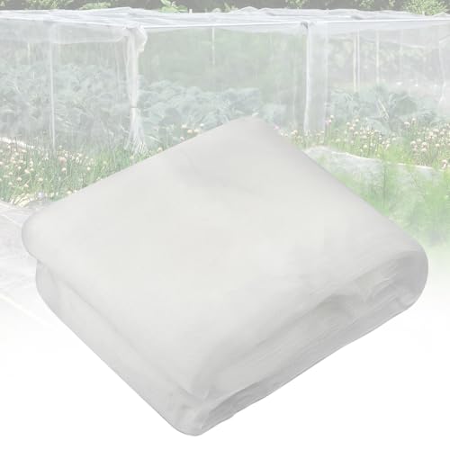 Insektenschutznetz, Gemüseschutznetz, Pflanzenschutznetz Feinmaschig, Insektennetz Kulturschutznetz für Pflanzen Gemüse Obst Blumen Gewächshaus Gartennetz (1.5M×5M)