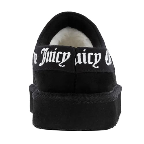 Juicy Couture Women's Cozy Slipper Mule – Plush Indoor Outdoor House Shoe with Memory Foam and Faux Fur Lining3
