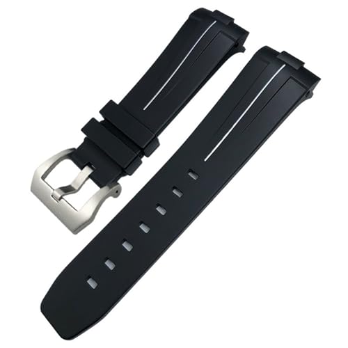 Bracelet montre caoutchouc naturel Panerai Luminor Submersible premium incurvé