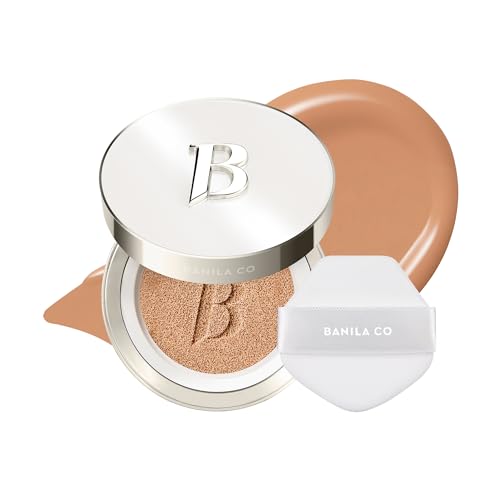 Image of BANILA CO Covericious Cover Cushion - Long-Wear, 28C CARAMEL (0.49 oz) | Pore Blurring & Seamless Finish | Up to 100HR Long-Wear Matte Foundation | 20 Inclusive Shades | Korean Cushion Foundation