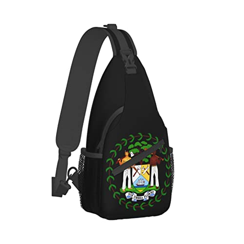 Mochila Bandolera Unisex Compacta Negra miniatura 3