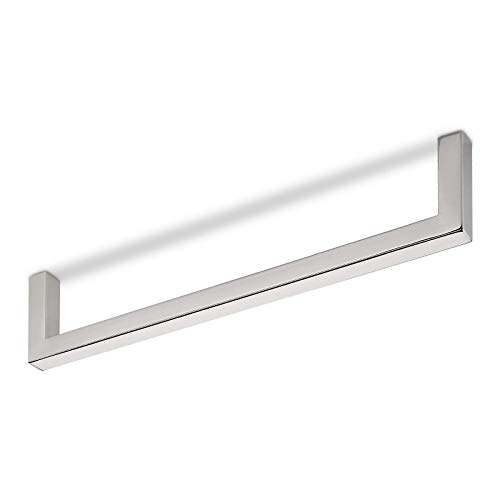 Garderobenstange NORM BA 288 mm Edelstahl poliert für Schrankmontage Kleiderschrankstange Garderobenbügel Kleiderbügelhalter von JUNKER Design