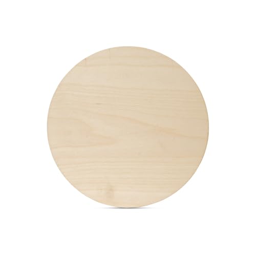 Wood Circles 11 inch, 1/8 Inch Thick, Birch Plywood Discs, Pack of 3 Unfinished Wood Circles for Crafts, Wood Rounds by Woodpeckers