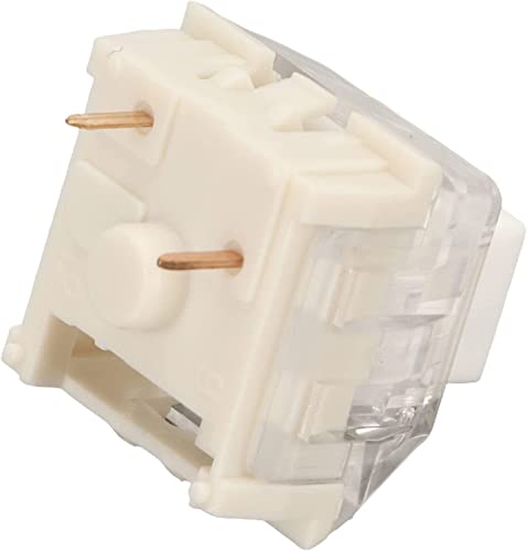 キーボードスイッチ、安定した性能のプラスチックメカニカルキーボードスイッチDIY 30pcs for Computer (ホワイトスイッチ)