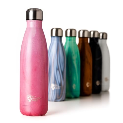 Borraccia sportiva in acciaio termica a triplo strato 12 ore di bevanda calda e 24 ore di fredda - senza BPA - 500ml massacra rosa inox