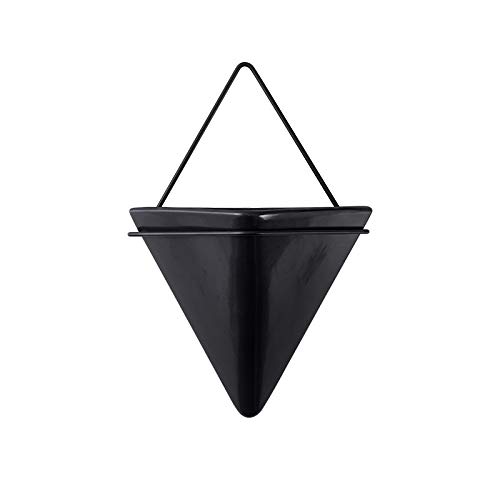 ZHKY Hängende Wand Pflanzer Blumen Umbra Pflanzer-2PC Geometric Hanging Planter Vase Wand Pflanzer Geometrische Wand-Dekor-Container Hanging Planter Sukkulenten Pflanzer mit Metallrahmen Cover