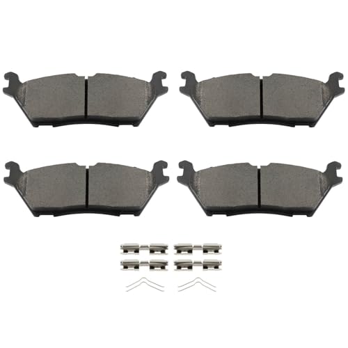 Image of cciyu D2383 Brake Pads w /Hardware Rear Disc Brake Pad Set