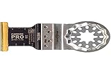 Fein E-Cut Carbide Pro Tauchsägeblatt (3 Stk., TiN-beschichtet, harte Materialien u. Holz, 35x45 mm) 63502236220