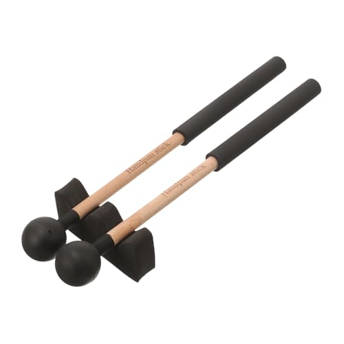 2 baquetas largas madera y goma para percusión miniatura 1