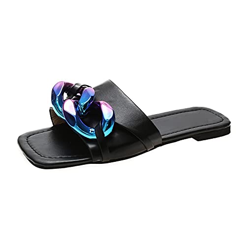 Sandale Slippers Multicolor Cuir Bureau Diapositives