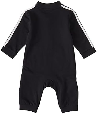 adidas Baby Girls’ Long Sleeve Zip Front Printed French Terry Coveralls