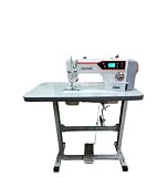 Máquina de Costura Reta Direct Drive 5500ppm com Bancada Compacta 85cm, 550W, 110V/220V, Lubrificação Automática, Tampo em Fórmica (220, Volts)