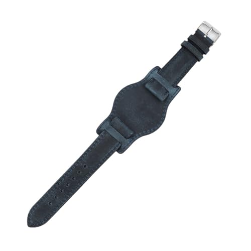 Bracelet de montre intelligente en cuir fait main, l'élégance vintage BUND 22mm