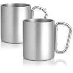Robin Goods – Robin Goods® 2x Edelstahl-Thermobecher mit Karabinergriff
