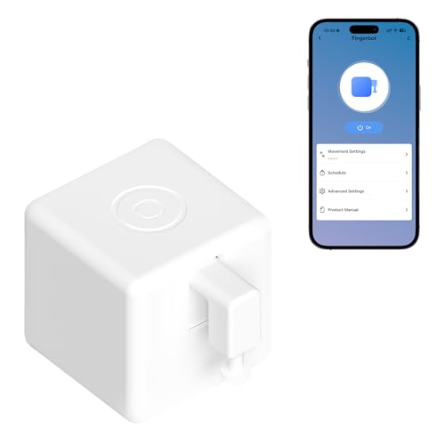 ORYZIC Fingerbot Plus Zigbee Smart Button Switch Pusher Zigbee Hub Required App & Timer Control No Wiring Upgraded Touch Control Compatible with Alexa & Google Home via Tuya
