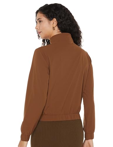 Image of Qube By Fort Collins Women's Faux Fur Regular Winter Puffer Jacket with Collar Stylish, Warm & Lightweight