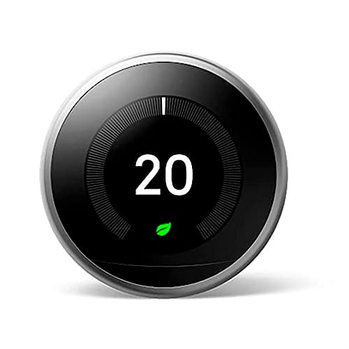 Google Nest Learning Thermostat 3Rd Generation, Acciaio Inox,...