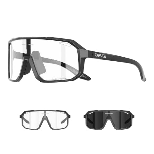 Lunette velo photochromique KAPVOE K62 idéale pour sorties VTT et running