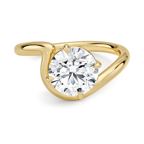 1 CT-5 CT Colorless Moissanite Engagement Ring, Claw Prong Solitaire, Antique Wedding Ring, Solid 10K/14K/18K Gold Anniversary Promise Ring Gifts for Her3