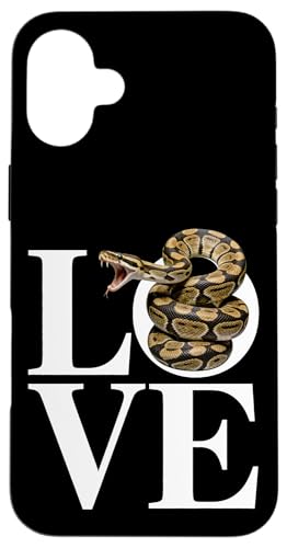 �{�[���p�C�\�� �T���O���X���D�� ঒��� �w�r Ball Python Snake Owner Love �X�}�z�P�[�X iPhone 16 Plus �p
