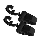 ERINGOGO 2stücke Kinderwagenhaken Drehbare Clips Für Babywagen Praktische Aufhängemöglichkeiten Für Wickeltaschen Und Einkaufstaschen Universelle Kompatibilität Hohe Haltbarkeit