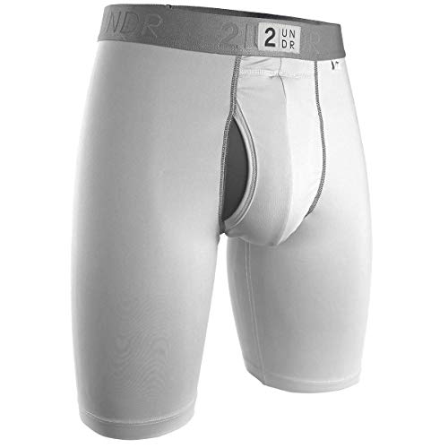 2Undr Men's Power Shift 9" Boxer - Long Leg Underwear - White - Xl #TOP27