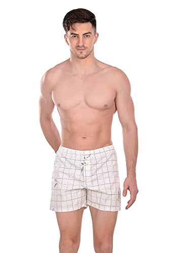 Image of LecherousMen Boxer Shorts, Combo of 2, Cotton with Stylish Print, Soft & Stretchy Elastic Waist Band, Dynamic Movement & Hardwearing Stitching,Trendy Comfort wear Fitting,Cotton Comfort