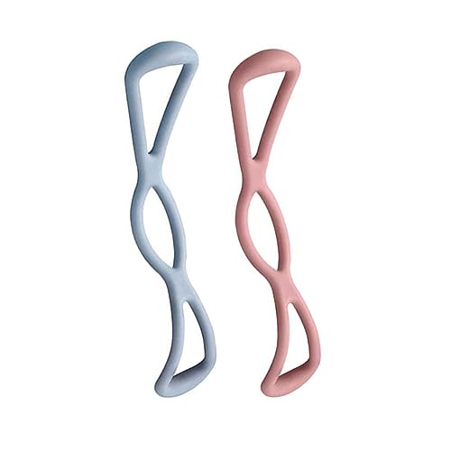 BESPORTBLE Resistance Bands, Figure 8 Exercise Bands for Women Men, 8 Tensioner Resistance Bands for Arm,Shoulder, Back,Leg Stretching for Yoga, Pilates Exercise 2Pcs