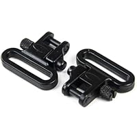 GUGULUZA 2 STÜCK 3,17cm Schnellverschluss Riemenbügel, QD Sling Swivel, für Gewehrgurt und Schraube Holzpfosten