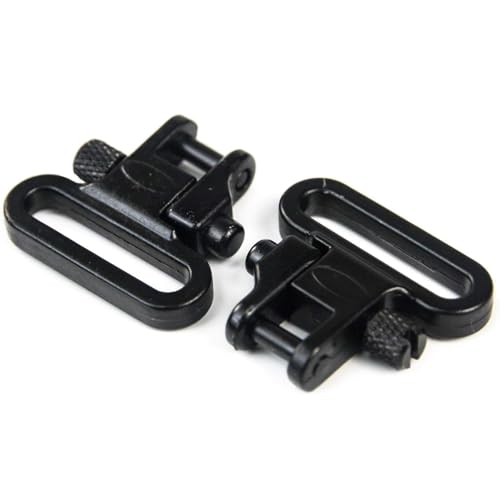 GUGULUZA 2 STÜCK 3,17cm Schnellverschluss Riemenbügel, QD Sling Swivel, für Gewehrgurt und Schraube Holzpfosten