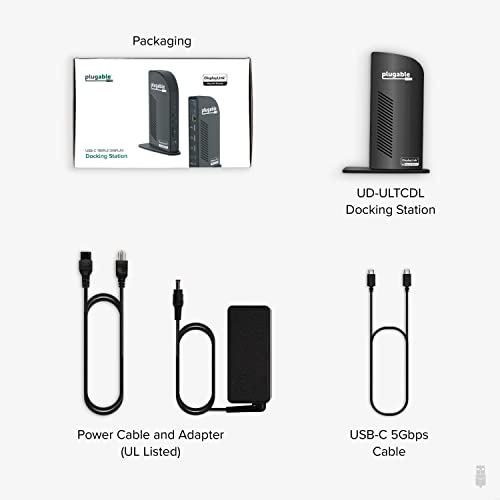 Plugable UD-ULTCDL 13-In-1 Usb-C Triple Monitor Docking Station thumb #5