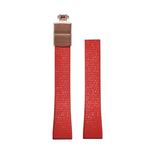 Bracelet montre mosaïque 22mm FKM haut de gamme avec boucle pliante