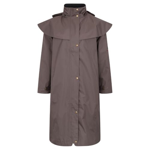 Abrigo tipo capa Salsbury largo chaqueta impermeable mujer para lluvia y viento