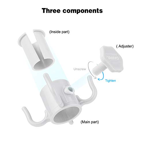 Tagvo Beach Umbrella Hanging Hook, 2 Pack Umbrella Hooks Hanger, 4 Prongs Beach Umbrella Hanging Holder, Beach Accessories For Beach Camping Trips #TOP2