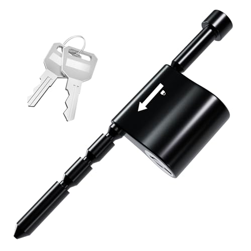 RETRUE Trailer Tongue Coupler Lock Adjustable Tongue Pin 1/4 Diameter Fits 1/2 to 3 Latch-Type Coupler for Trailer RV Truck Towing