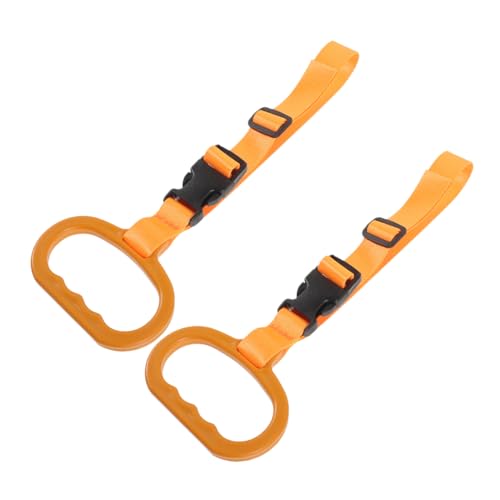 CHICAMPERA 2 Piezas reposabrazos de coche empuñadura manija del coche para personas mayores dispositivo de movilidad de coche negro asideros para personas mayores el plastico Naranja
