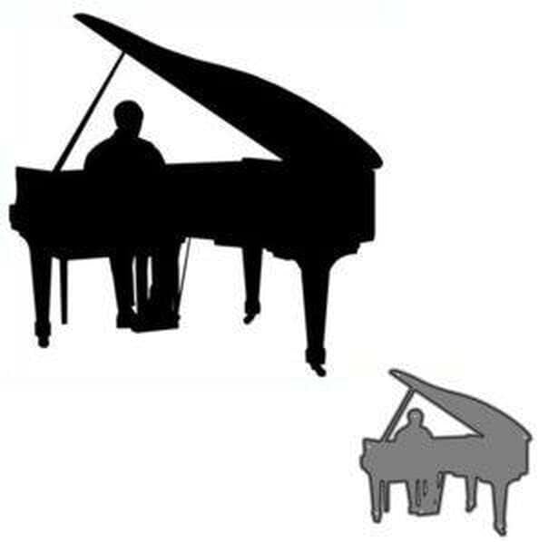 Pianist Piano Metal Cutting Dies Cut Die Decoration Scrapbook Craft Card Making