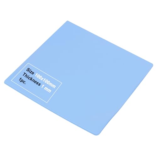 HLziy Pad Thermique (100 x 100 x 1,0 mm) - Pads Thermiques en Silicone Réutilisables pour Refroidissement de SSD, CPU, GPU, LED, IC, Protection Contre Les...