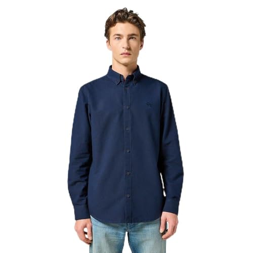 Wrangler T-Shirt Oxford en maille tricot de qualité supérieure pour homme