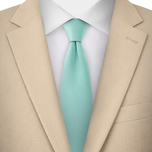 Image of Jacob Alexander Men's Slim Width 2.75 inch Solid Color Tie
