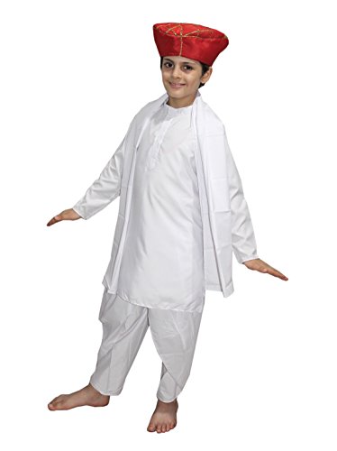 Image of Kaku Fancy Dresses National Heros Freedom Fighters Costumes for Boys & Girls | Independence Day Republic Day Fancy Dress for Schools Plays & Competition | Role Play Politician Costume For Kids