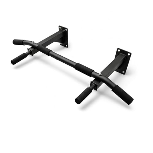 OcioDual Wandgemonteerde optrekstang voor pull-ups en rugstrekkingen tot 200 kg, fitnessapparaat voor thuis, vast, zwart - Afbeelding 6