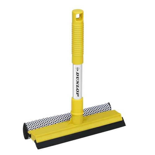 Dunlop Nettoyeur de Vitres pour Voiture - Balai d'essuie-Glace et Brosse - Manche Télescopique - Accessoires Automobiles