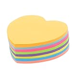 STOBOK 8stücke Teiliges Herzförmiges Notizblock-Set Selbstklebende Bunte Memo-Pads Für Büro Schule Und Zuhause Praktische Haftnotizen Für Wichtige Erinnerungen Und Planungen