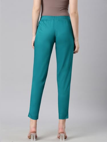 Image of TWIN BIRDS Women Viscose Cotton Kurti Pants | Stretch Ethnic Daily Trousers