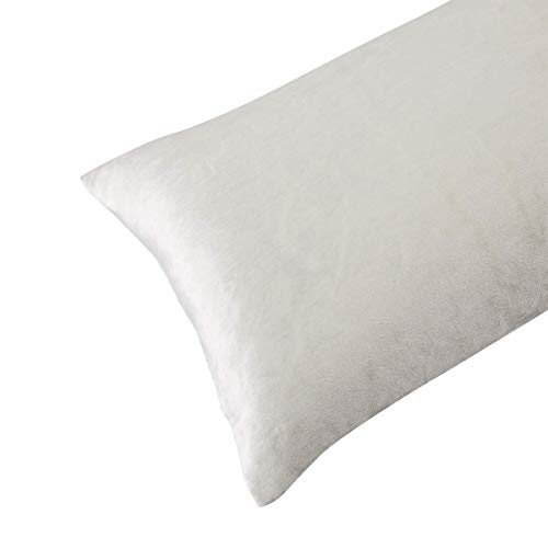 Image of GIGIZAZA White Velvet Decorative Throw Pillow Covers Cases for Sofa Bed 2 Pack Soft Cushion Cover (Rice Ivory, 12 x 20- Set of 2)