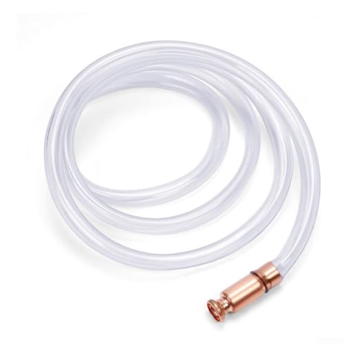 Manguera de sifón de transferencia de agua de 34 pulgadas de longitud con bomba de sifón agitador de 6 pies, manguera de PVC de 3/4 pulgadas para transferencia de combustible y líquidos
